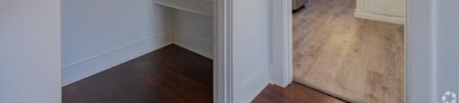 A white refrigerator with a fan on top is in a kitchen.