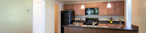 Living room at Brookdale Apartments