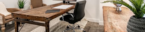 office space with desk and chair