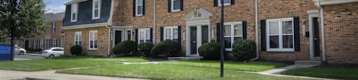 Apartment building, grounds, and parking