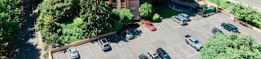 Portland Towers and parking lot