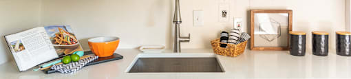 Kitchen at Portland Towers with ample storage