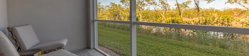 Screened-In Exterior Balconies