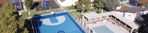 New Sport Court finish with UNR Rebels Colors