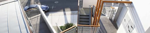 Modern stairs and walkways