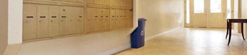 Community lobby and mailboxes