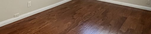 bedroom with wood floors and ceiling fan