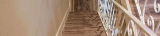 view down stairs