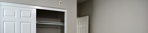 view of bedroom and closet with carpet flooring