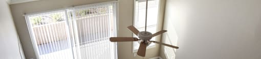 Elevated view of living room from upstairs