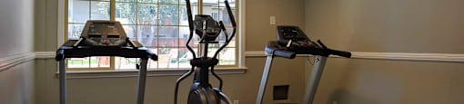 Fitness center with cardio equipment that is available to all residents