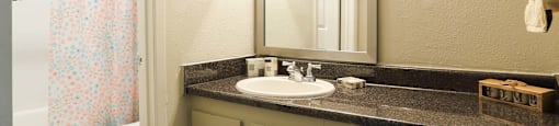 Bathroom countertops and double sink