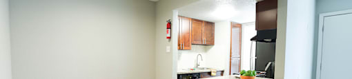 Open floorplan with recessed lighting