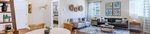 Bright living and dining space at Solace at Ballpark Village, Goodyear