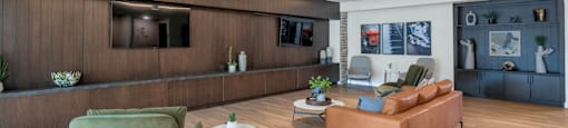 Modern and Transitional Living Room at Solace at Ballpark Village, Goodyear, AZ, 85338