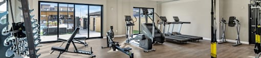 Fitness Center With Modern Equipment at Solace at Ballpark Village, Goodyear, Arizona