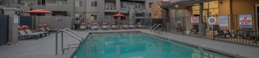 Twilight Pool at Inspiration Apartments, Cottonwood, Arizona
