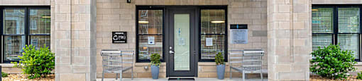 Entrance View at Circ Apartments, Richmond VA 23220