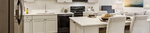 Fully Equipped Kitchen With Modern Appliances at Winfield Station Apartments, J Street Property Services, Winfield, IL, 60190
