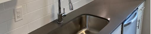Deep Sink with Goose Neck Faucet