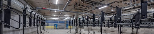 bike storage room at Ladera