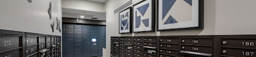 mailroom with package lockers at Ladera