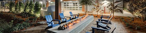 outdoor firepit at Ladera