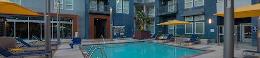 relaxing pool and sundeck at Ladera