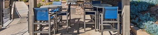 Outdoor BBQ Area at Canyon Villa Apartment Homes