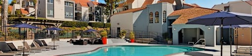 Sparkling Pool at Canyon Villa Apartment Homes
