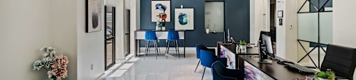 Working area at Carillon Apartments
