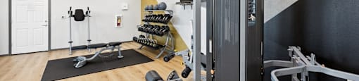 Modern fitness center at North Peak