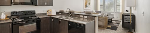 Kitchen at Maddox Apartments