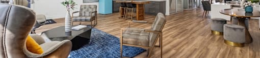 Lounge Area at The District Apartment Homes