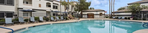 a large resort style swimming pool at 2150