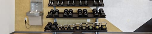 Free weights at North Peak