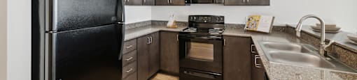 Kitchen at Maddox Apartments