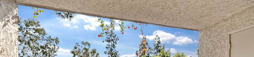 large private balcony at Terrace Gardens Apartment Homes, Escondido