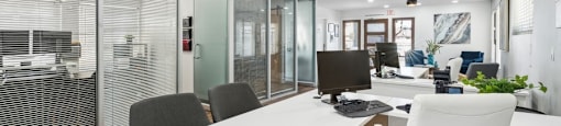 Interior Leasing Office at The District Apartment Homes
