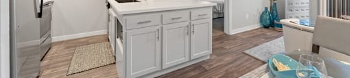 kitchen and dining room