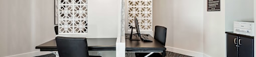 Desk space at Carillon Apartments