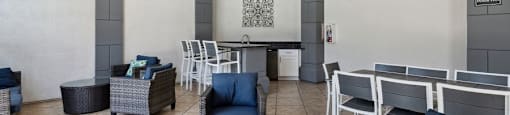 Lounge area at Victoria Arbors