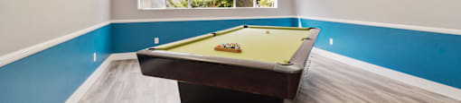 pool table at Terrace Gardens Apartment Homes, Escondido