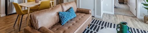 Living Room at Parq Crossing Apartments
