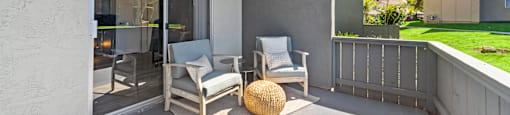 spacious balcony at  Morning View Terrace Apartment Homes, California, 92026