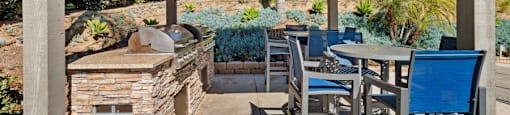 Outdoor BBQ Area at Canyon Villa Apartment Homes