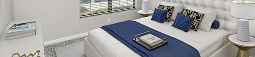 Bedroom at Azure Apartment Homes