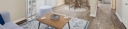 Living space at Waterstone Apartments