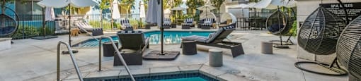 Pool and Relaxation at Enclave at Warner Center 6710 Variel Ave