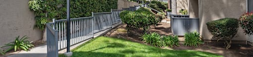 manicured lawns at Terrace Gardens Apartment Homes, Escondido, CA